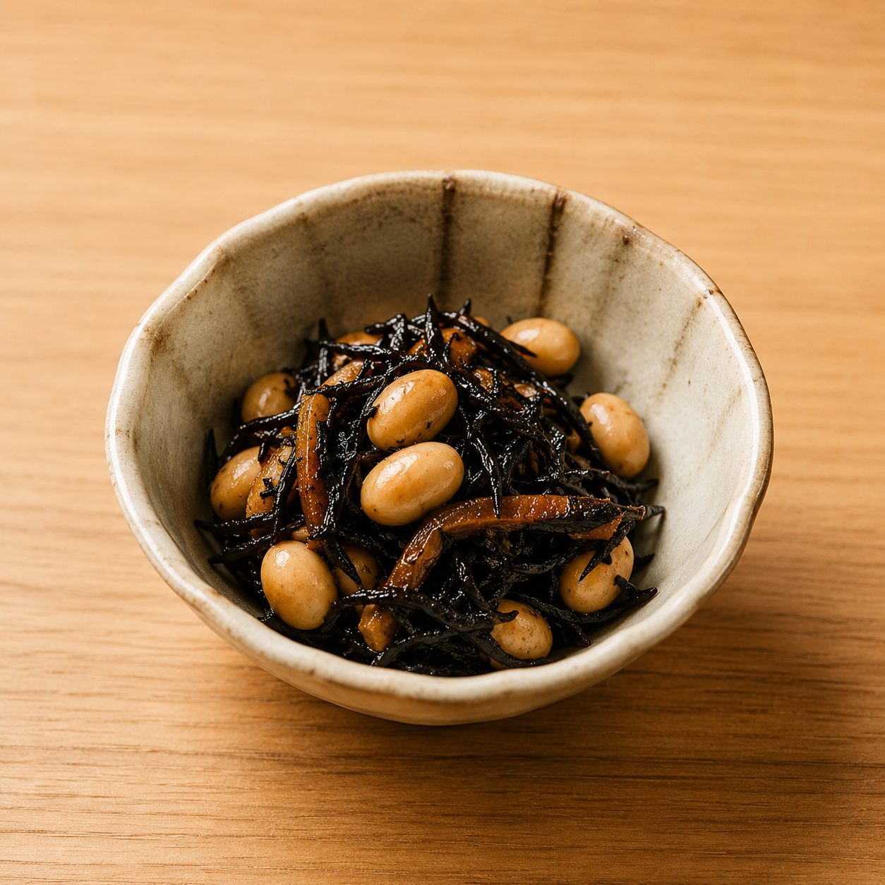 大豆とひじきの梅酢マリネ