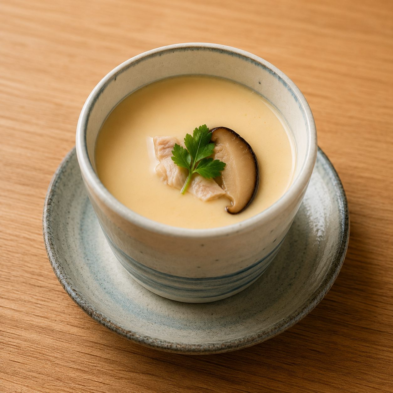 ゆり根と海老の茶碗蒸し