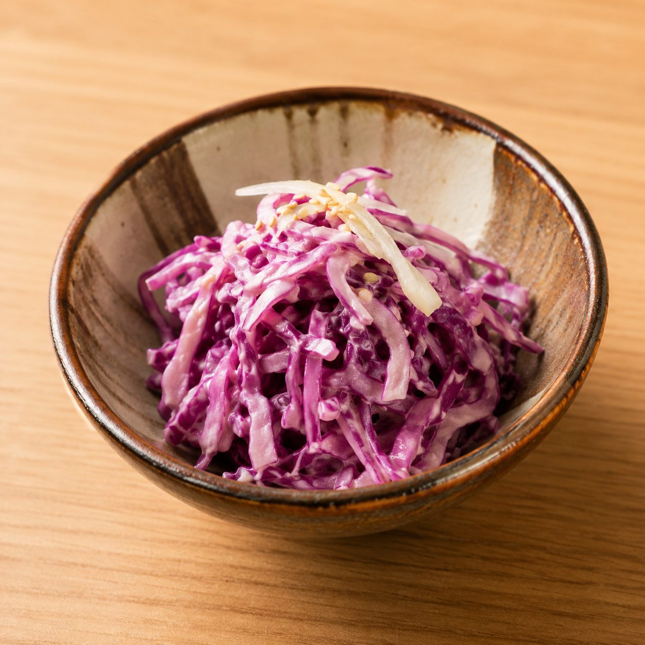 紫キャベツの梅酢サラダ